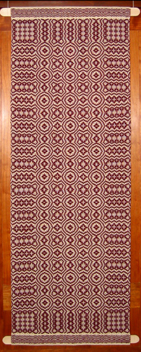 Wall Hanging - Linen and Wool Overshot 