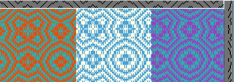 Wild Color Samples for Overshot Hanging