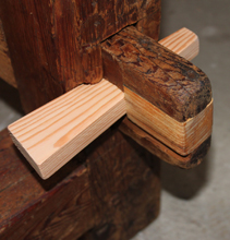 Repaired Back Brace Tenon