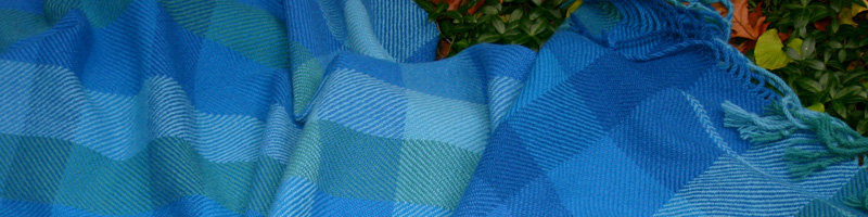 Throw - Twill Blocks in Swedish Wool